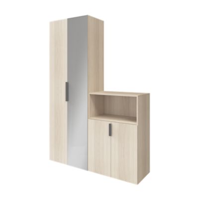 Poignée acier gris mat edge Atomia L. 16,5 cm GoodHome vendue par 2