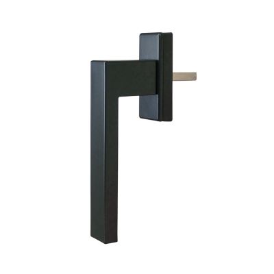 Poignée aluminium carré gris pour fenêtre et porte fenêtre aluminium gris