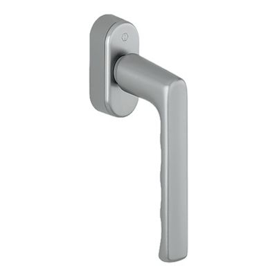 Poignée aluminium chrome pour fenêtre L.129 mm SecuForte