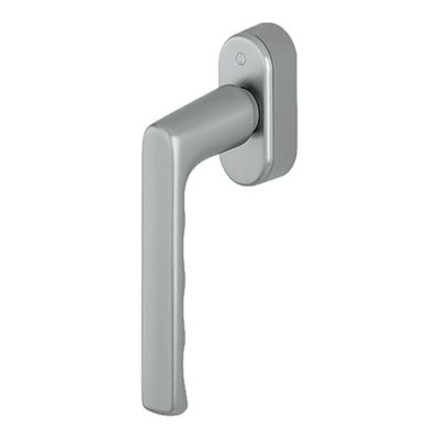 Poignée aluminium chrome pour fenêtre L.129 mm SecuForte