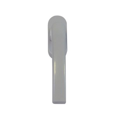 Poignée aluminium pour fenêtre bois argent RAL 9006