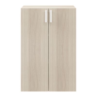 Poignée blanche en acier GoodHome Atomia H. 2,3 x L. 16,5 x P. 2,05 cm vendue par 2