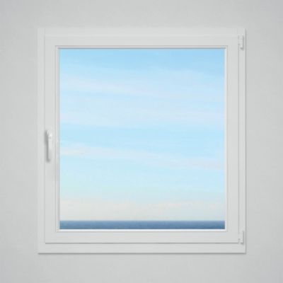 Poignée de fenêtre à bouton blanche Abus