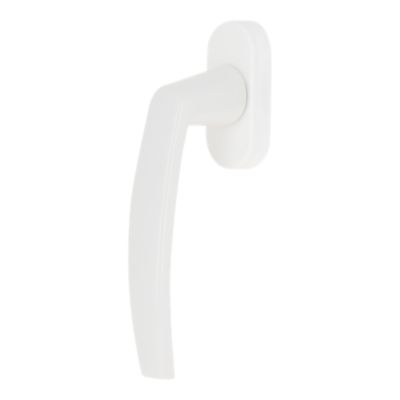 Poignée de fenêtre aluminium blanc satiné L.145 mm Miniac