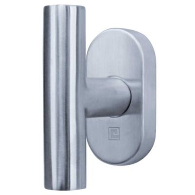 Poignee de fenetre JADE PF05 HERACLES inox entraxe 43 mm rosace 33x67 mm
