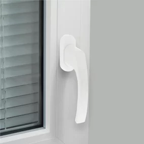 Poignée de fenêtre Minia PVC blanc l.2,9 x H.15,4 x P.6 cm