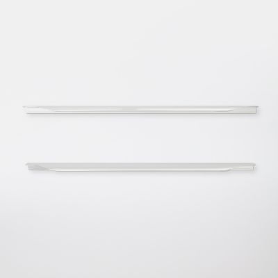 Poignée de meuble de cuisine GoodHome Andali Argent 49.7, 2 pièces