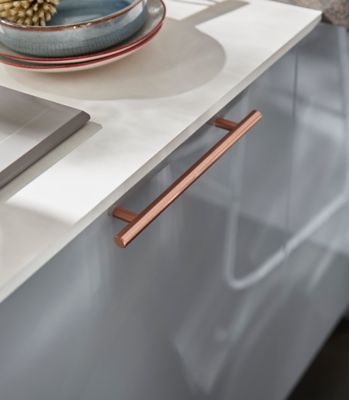 Poignée de meuble de cuisine GoodHome Annatto Cuivre L. 22 cm, 2 pièces