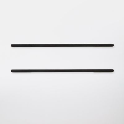Poignée de meuble de cuisine GoodHome Cacao Noir L. 22 cm, 2 pièces