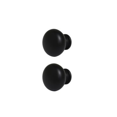 Poignée de meuble de cuisine GoodHome Chervil noir L. 3,2 cm, 2 pièces
