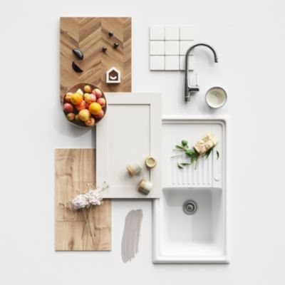 Poignée de meuble de cuisine GoodHome Chervil noir L. 9,46 cm, 2 pièces