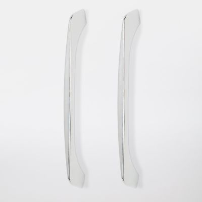 Poignée de meuble de cuisine GoodHome Cilantro Argent L. 21.8 cm, 2 pièces