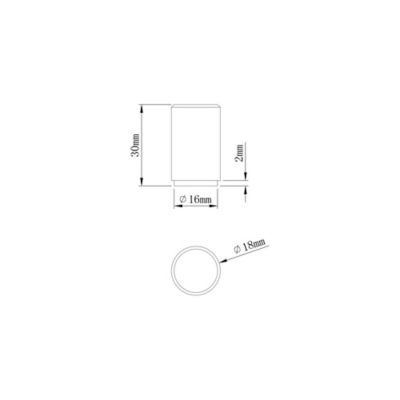 Poignée de meuble de cuisine GoodHome Dukkah effet laiton L. 1,8 cm, 2 pièces