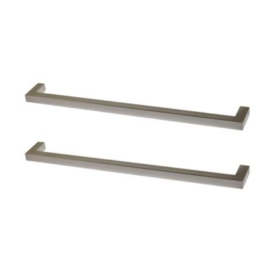 Poignée de meuble de cuisine GoodHome Golpar effet inox L. 23,3 cm, 2 pièces
