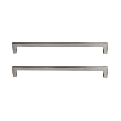 Poignée de meuble de cuisine GoodHome Golpar effet inox L. 23,3 cm, 2 pièces