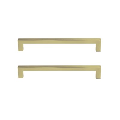 Poignée de meuble de cuisine GoodHome Golpar effet laiton L. 16,9 cm, 2 pièces