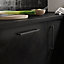 Poignée de meuble de cuisine GoodHome Golpar noir L. 23,3 cm, 2 pièces