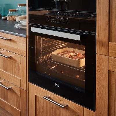 Poignée de meuble de cuisine GoodHome Khara Argent L. 28.4 cm, 2 pièces