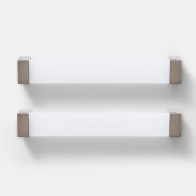 Poignée de meuble de cuisine GoodHome Mulco Blanc L. 20.7 cm, 2 pièces
