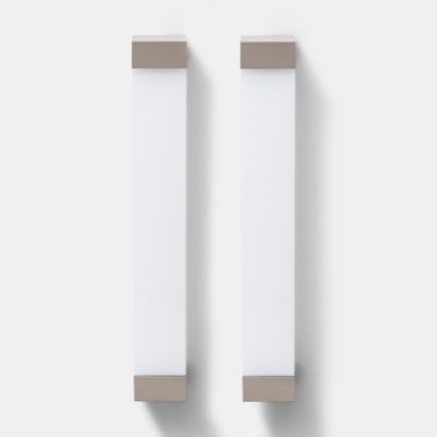 Poignée de meuble de cuisine GoodHome Mulco Blanc L. 20.7 cm, 2 pièces