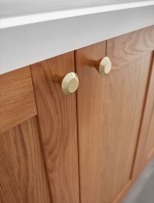 Poignée de meuble de cuisine GoodHome Nutmeg Or L. 3.2 cm, 2 pièces