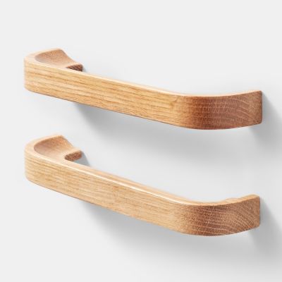 Poignée de meuble de cuisine GoodHome Ruta effet chêne L. 17,8 cm, 2 pièces