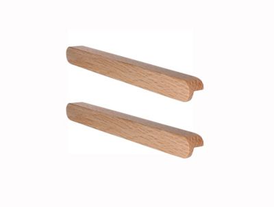 Poignée de meuble de cuisine GoodHome Serrano effet chêne L. 22 cm, 2 pièces