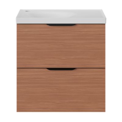 Poignée de meuble de salle de bains Kentia L.20 cm noir mat