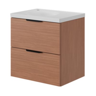 Poignée de meuble de salle de bains Kentia L.20 cm noir mat