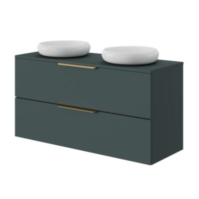 Poignée de meuble de salle de bains Kentia L.35 cm doré