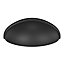 Poignée de meuble demi-ronde GoodHome Armel mat noir l.79mm x l.28mm x H. 26mm entraxe 64mm