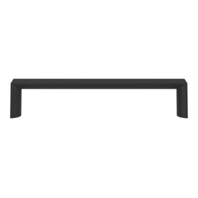 Poignée de meuble Droit GoodHome Dotz mat noir l.135mm x l.12mm x H. 26mm entraxe 128mm