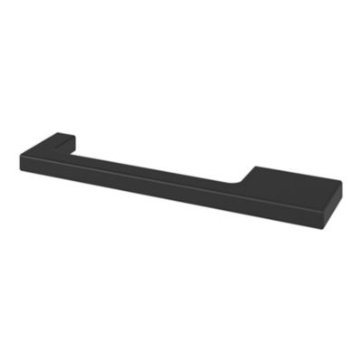Poignée de meuble Droit GoodHome Skej aluminium mat noir l.126mm x l.7mm x H. 30mm entraxe 96mm