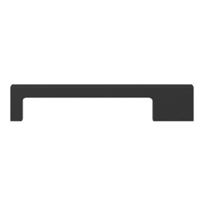 Poignée de meuble Droit GoodHome Skej aluminium mat noir l.158mm x l.7mm x H. 30mm entraxe 128mm