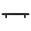 Poignée de meuble en T GoodHome Armel aluminium mat noir l.190mm x l.17mm x H. 30mm entraxe 128mm