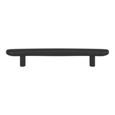 Poignée de meuble en T GoodHome Armel aluminium mat noir l.190mm x l.17mm x H. 30mm entraxe 128mm