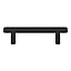 Poignée de meuble en T GoodHome Irus acier mat noir l.136mm x l.12mm x H. 35mm entraxe 96mm