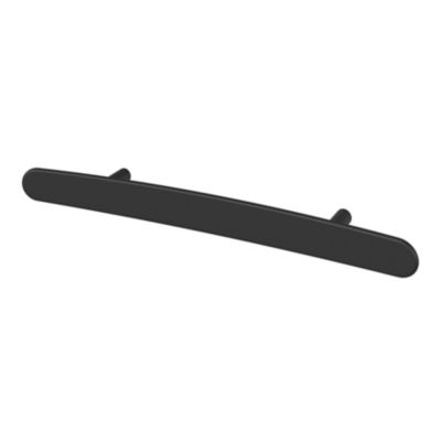Poignée de meuble en T GoodHome Meham mat noir l.220mm x l.20mm x H. 35mm entraxe 128mm