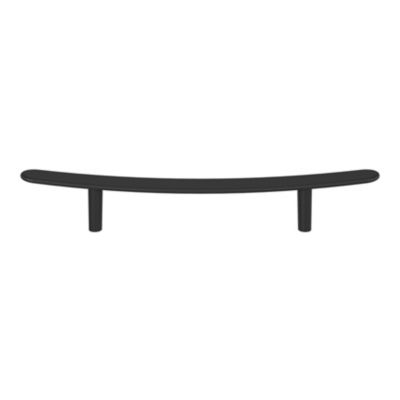 Poignée de meuble en T GoodHome Meham mat noir l.220mm x l.20mm x H. 35mm entraxe 128mm