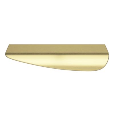 Poignée de meuble Incurvé GoodHome Mehaban effet laiton satin doré l.120mm x l.44mm x H. 13mm entraxe 96mm