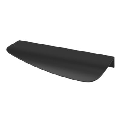 Poignée de meuble Incurvé GoodHome Mehaban mat noir l.120mm x l.44mm x H. 13mm entraxe 96mm