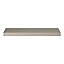 Poignée de meuble Incurvé GoodHome Skej aluminium effet nickel satin gris l.152mm x l.19mm x H. 35mm entraxe 128mm