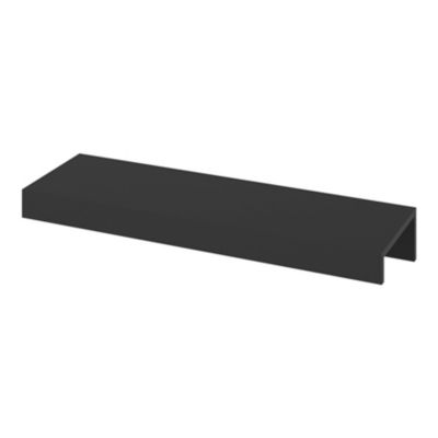 Poignée de meuble Incurvé GoodHome Skej aluminium mat noir l.120mm x l.19mm x H. 35mm entraxe 96mm