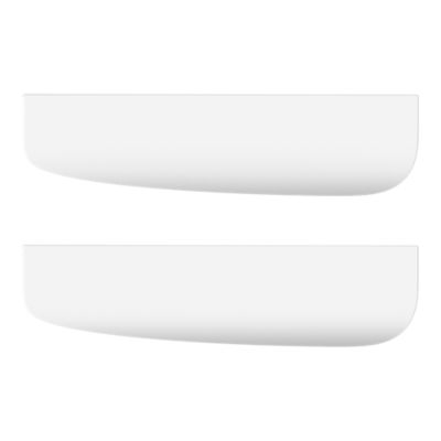 Poignée de meuble invisible blanc, entraxe 128 mm GoodHome Mehaban