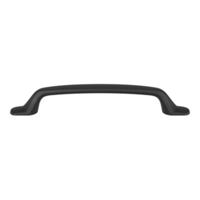 Poignée de meuble nœud GoodHome Govlin aluminium mat noir l.164mm x l.20mm x H. 24mm entraxe 128mm