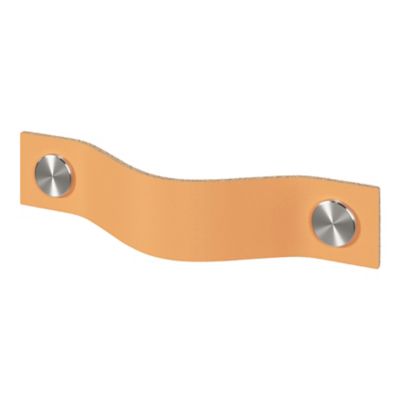 Poignée de meuble nœud GoodHome Hezo marron claire l.12.3cm x h.2.4cm x p.2.1cm