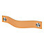 Poignée de meuble nœud GoodHome Hezo marron claire l.15.3cm x h.2.4cm x p.2.5cm