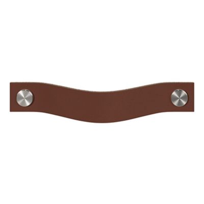 Poignée de meuble nœud GoodHome Hezo marron foncé l.15.3cm x h.2.4cm x p.2.5cm