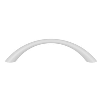 Poignée de meuble nœud GoodHome Primel mat blanc l.114mm x l.11mm x H. 27mm entraxe 96mm
