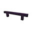 Poignée de meuble résine COLOURS Frangy violet 96 mm